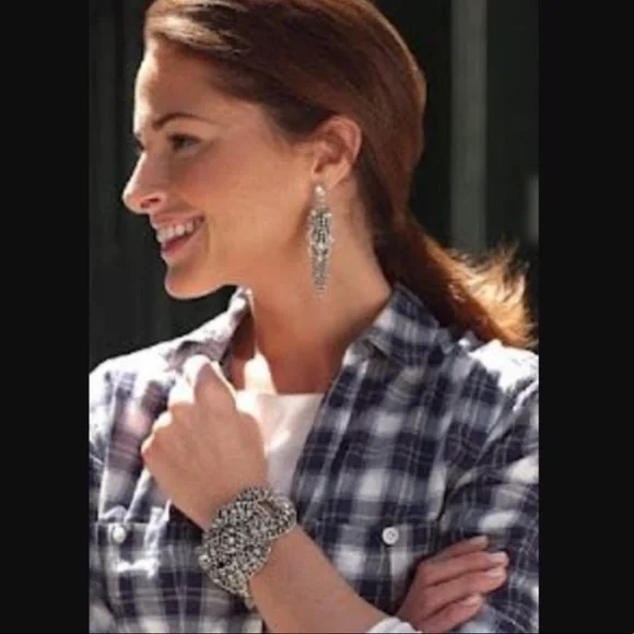 :: Stella & Dot Retired Petra Fringe Earrings - Picture 14 of 15